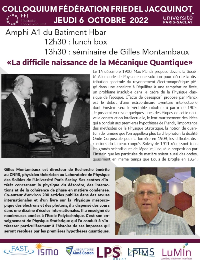 Colloquium 6 octobre 2022